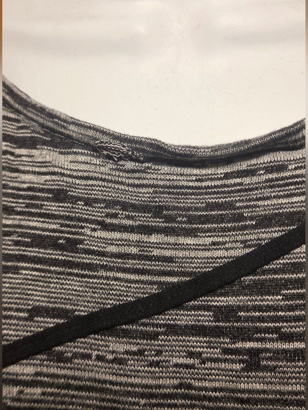Cable & Gauge Black & White Striped Long Sleeve Top SzS - Picture 5 of 7